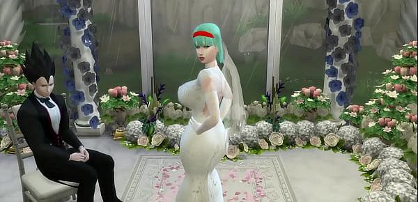  El Matrimonio de Bulma Episodio 2 Hermosa Esposa Recien Casada en su Boda le toman fotos eroticas al frente de su Marido Cornudo follada por el Viejo Netorare Hentai